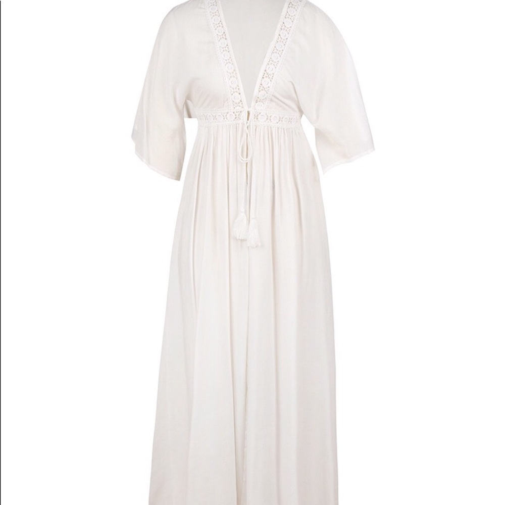 Tie-Front Maxi Cardigan - Picture 3 of 5